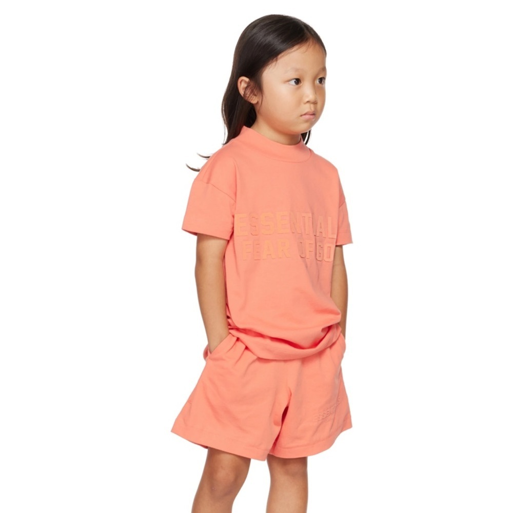 New‎ ESSENTIALS
Kids Pink Mock Neck T-Shirt